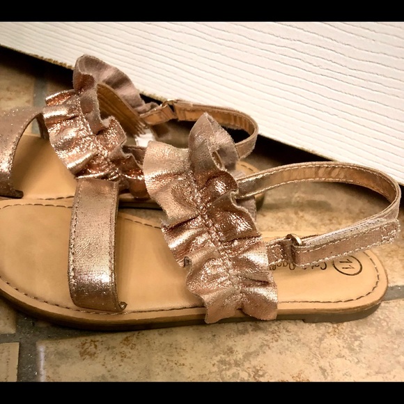 Cat & Jack Rose Gold Sandals - Picture 6 of 9